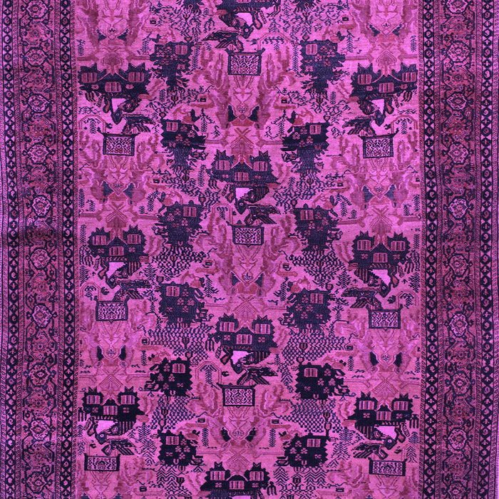 Machine Washable Animal Purple Traditional Area Rugs, wshtr27pur