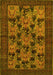 Animal Yellow Traditional Rug, tr27yw