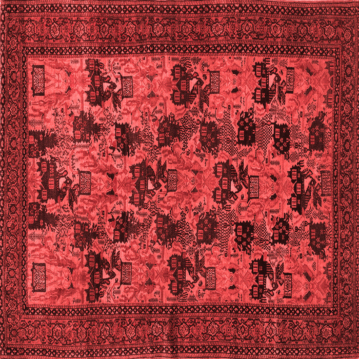 Machine Washable Animal Red Traditional Rug, wshtr27red