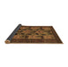 Sideview of Animal Brown Traditional Rug, tr27brn