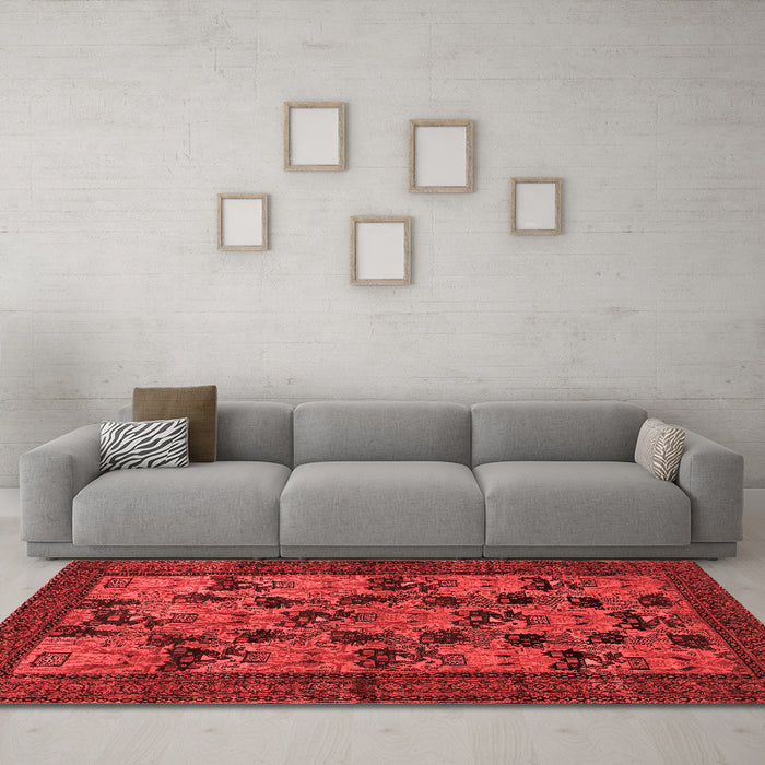 Traditional Red Washable Rugs