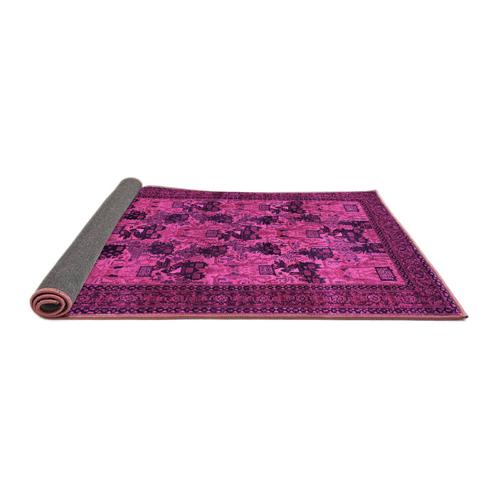Sideview of Animal Pink Traditional Rug, tr27pnk