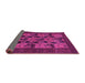 Sideview of Animal Pink Traditional Rug, tr27pnk