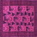 Square Machine Washable Animal Pink Traditional Rug, wshtr27pnk