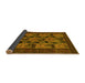 Sideview of Animal Yellow Traditional Rug, tr27yw