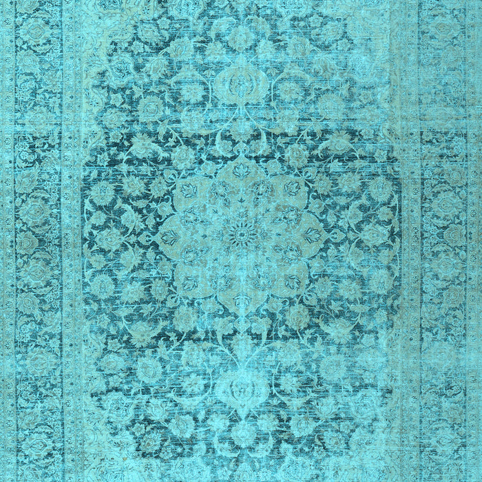 Machine Washable Persian Light Blue Traditional Rug, wshtr2800lblu