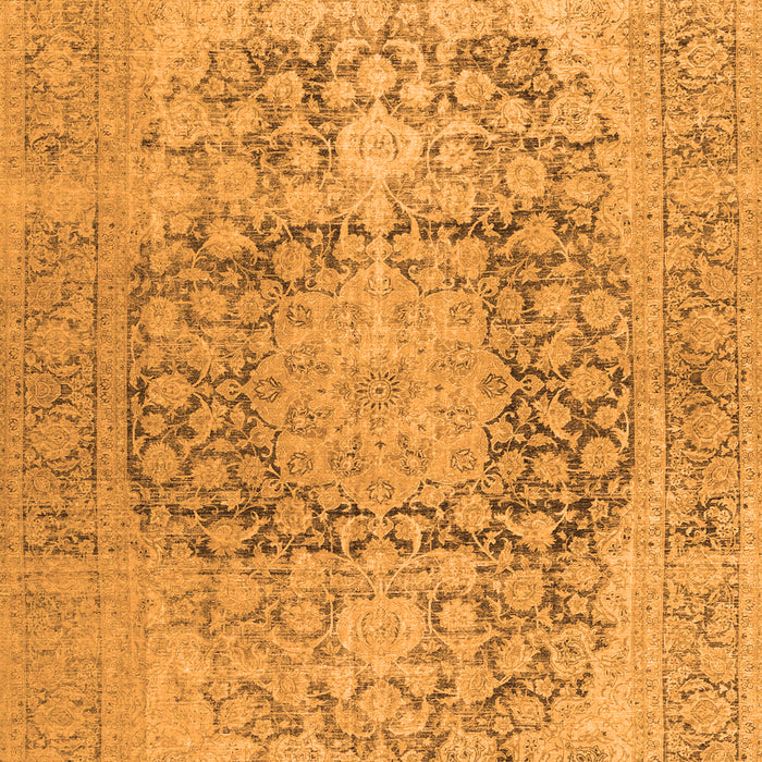 Serging Thickness of Machine Washable Persian Orange Traditional Area Rugs, wshtr2800org