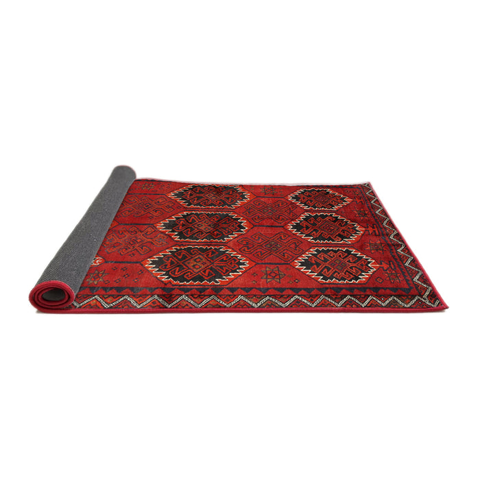 Sideview of Traditional Reddish Brown Persian Rug, tr2801