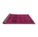 Sideview of Persian Pink Traditional Rug, tr2801pnk