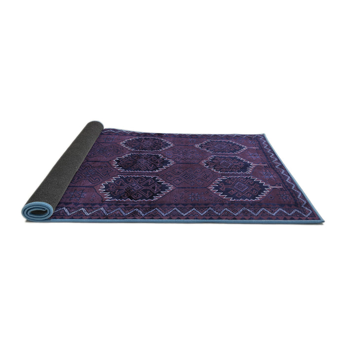Sideview of Persian Blue Traditional Rug, tr2801blu