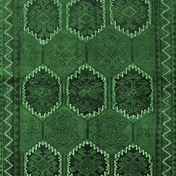Machine Washable Persian Emerald Green Traditional Area Rugs, wshtr2801emgrn