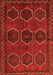 Serging Thickness of Machine Washable Persian Orange Traditional Area Rugs, wshtr2801org