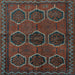 Square Persian Light Blue Traditional Rug, tr2801lblu