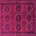 Square Persian Pink Traditional Rug, tr2801pnk