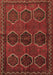 Machine Washable Persian Brown Traditional Rug, wshtr2801brn