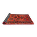 Sideview of Traditional Brown Red Persian Rug, tr2802