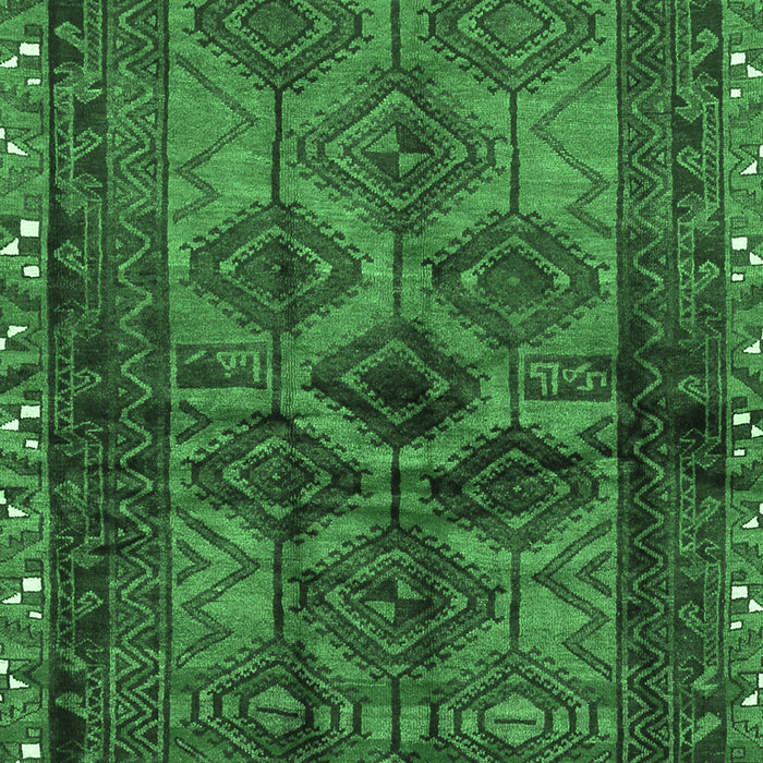 Machine Washable Persian Emerald Green Traditional Area Rugs, wshtr2802emgrn