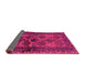 Sideview of Persian Pink Traditional Rug, tr2802pnk