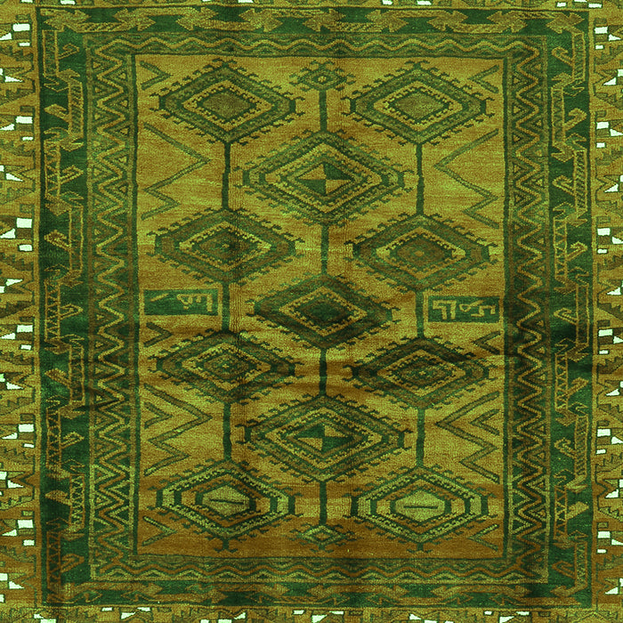 Serging Thickness of Persian Green Traditional Rug, tr2802grn