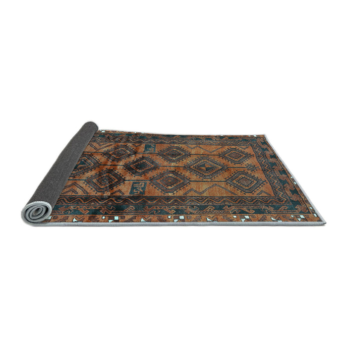 Sideview of Persian Light Blue Traditional Rug, tr2802lblu