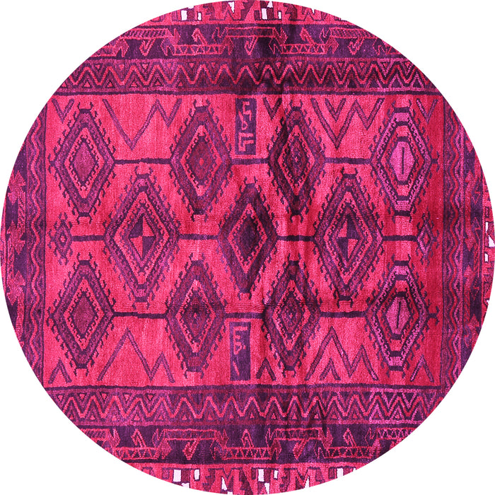Round Persian Pink Traditional Rug, tr2802pnk