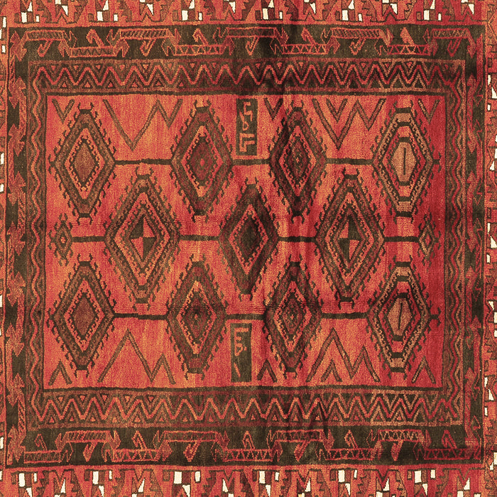 Square Persian Brown Traditional Rug, tr2802brn