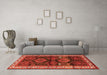 Machine Washable Persian Orange Traditional Area Rugs in a Living Room, wshtr2803org