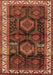 Machine Washable Persian Brown Traditional Rug, wshtr2803brn