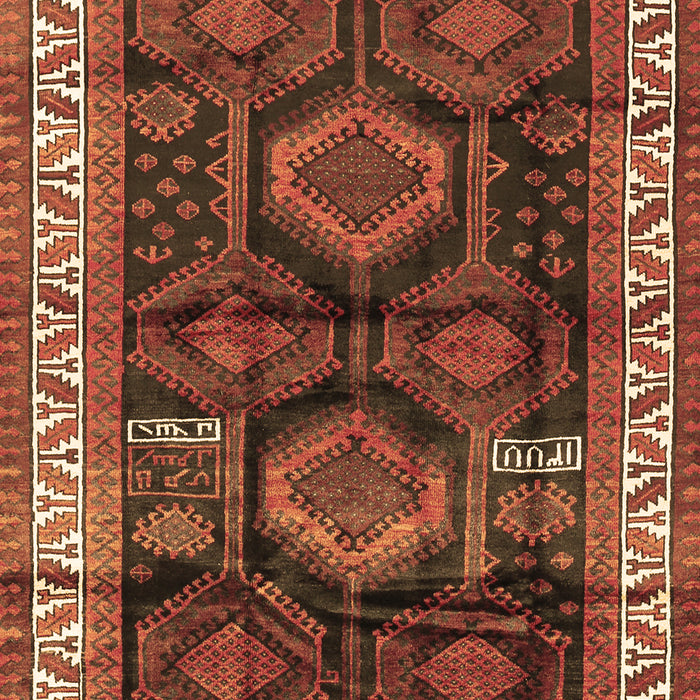 Machine Washable Persian Brown Traditional Rug, wshtr2803brn