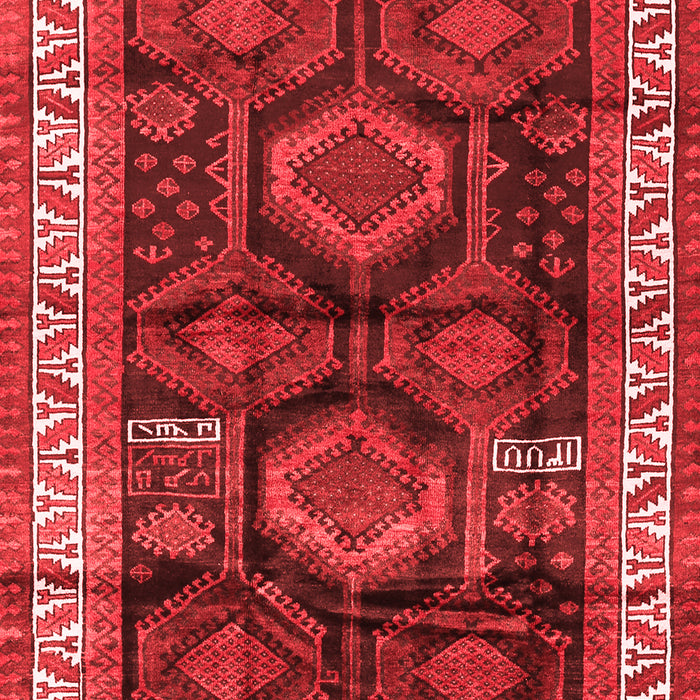Machine Washable Persian Red Traditional Rug, wshtr2803red