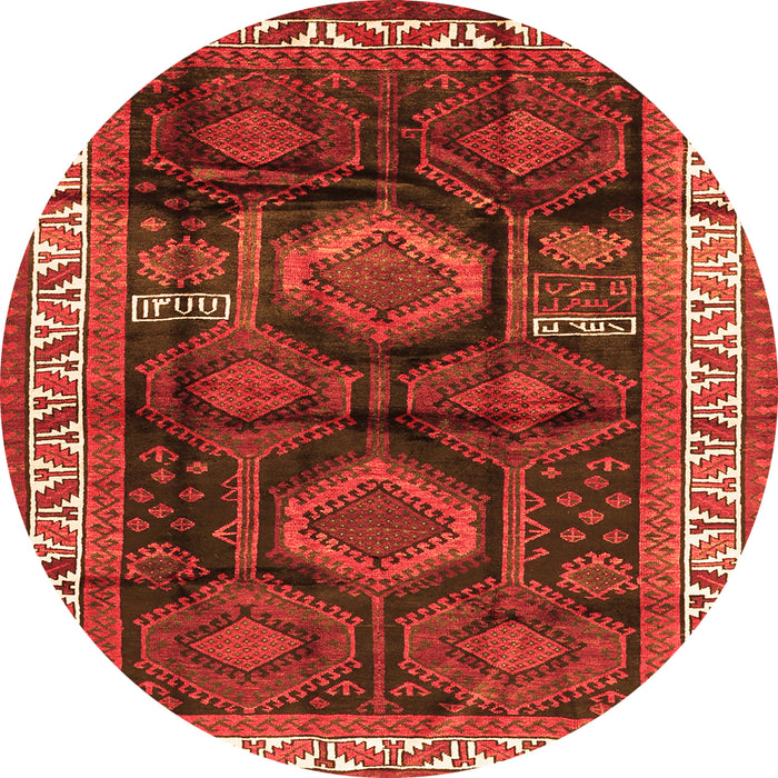 Square Persian Orange Traditional Rug, tr2803org