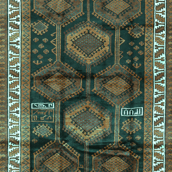 Machine Washable Persian Turquoise Traditional Area Rugs, wshtr2803turq