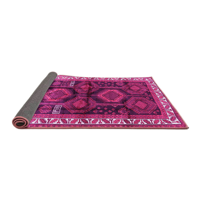Sideview of Persian Pink Traditional Rug, tr2803pnk