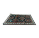 Sideview of Machine Washable Persian Light Blue Traditional Rug, wshtr2803lblu