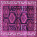 Square Machine Washable Persian Purple Traditional Area Rugs, wshtr2803pur