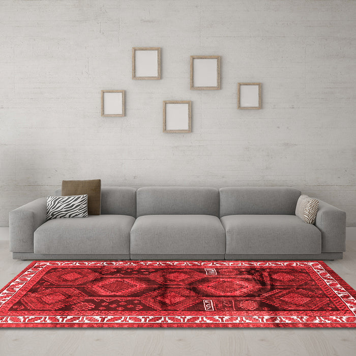 Traditional Red Washable Rugs