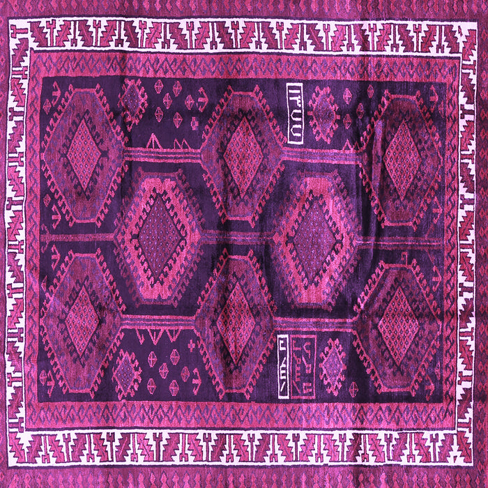 Square Persian Purple Traditional Rug, tr2803pur