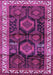 Machine Washable Persian Purple Traditional Area Rugs, wshtr2803pur