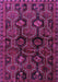 Machine Washable Persian Purple Traditional Area Rugs, wshtr2804pur