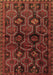 Machine Washable Persian Brown Traditional Rug, wshtr2804brn