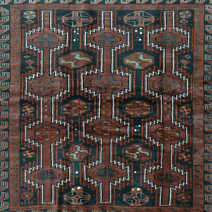 Square Machine Washable Persian Light Blue Traditional Rug, wshtr2804lblu