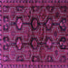 Square Persian Purple Traditional Rug, tr2804pur