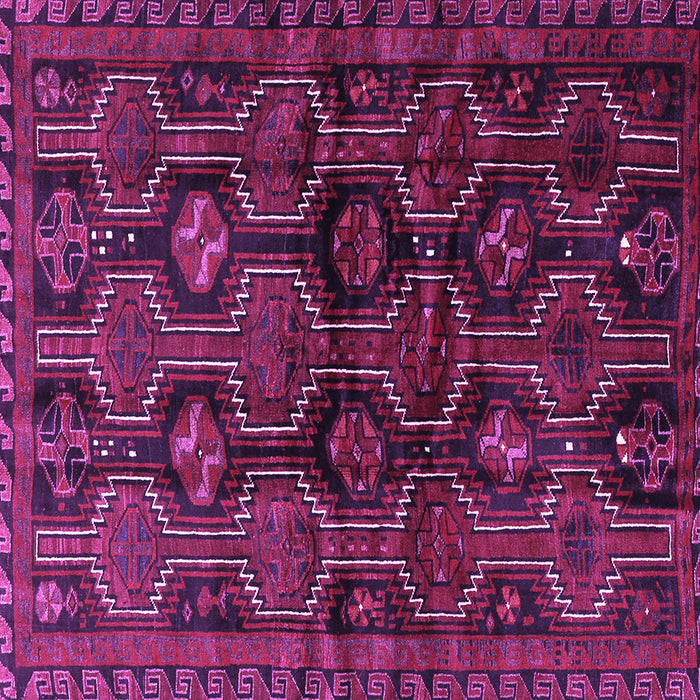 Square Machine Washable Persian Purple Traditional Area Rugs, wshtr2804pur