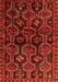 Serging Thickness of Machine Washable Persian Orange Traditional Area Rugs, wshtr2804org