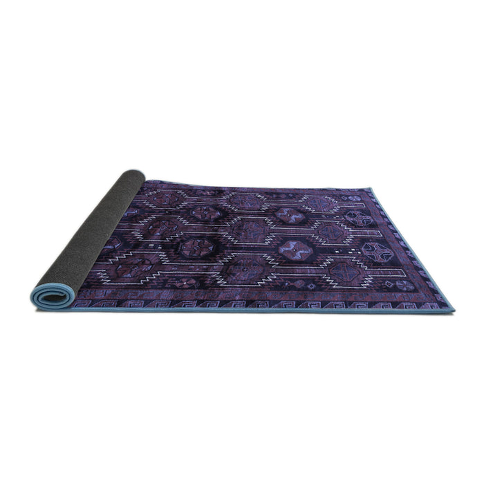 Sideview of Persian Blue Traditional Rug, tr2804blu