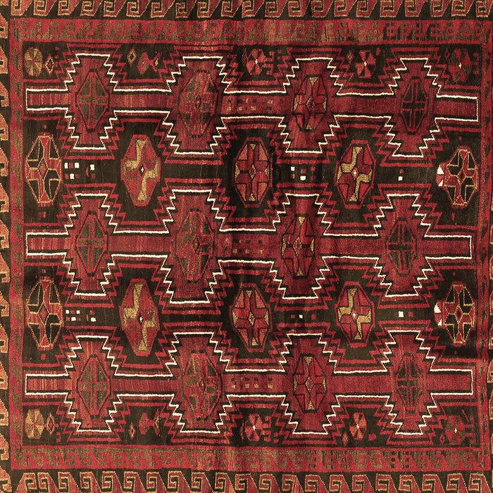 Square Persian Brown Traditional Rug, tr2804brn