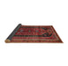 Sideview of Traditional Sienna Brown Persian Rug, tr2805