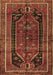 Machine Washable Persian Brown Traditional Rug, wshtr2805brn