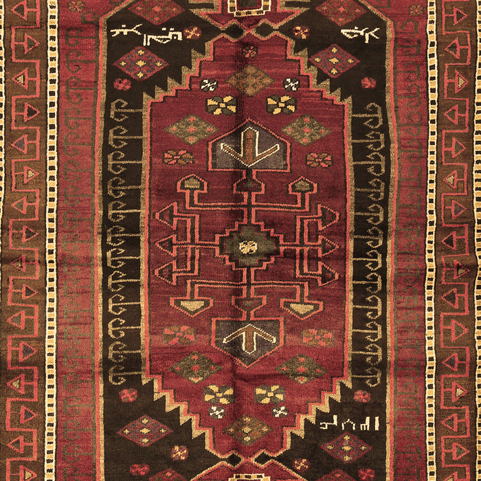 Machine Washable Persian Brown Traditional Rug, wshtr2805brn
