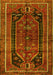 Machine Washable Persian Yellow Traditional Rug, wshtr2805yw